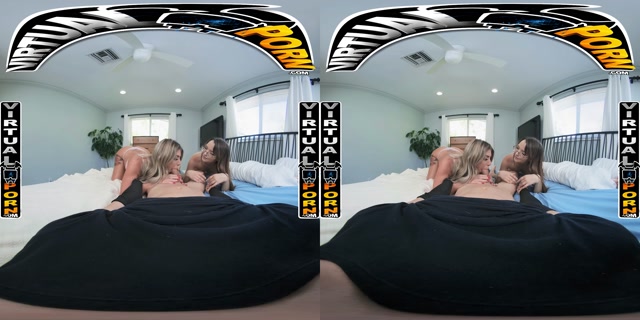 VirtualPorn presents Step Mom Sex Tutorial - Lolly Dames, Honey Hayes 00006