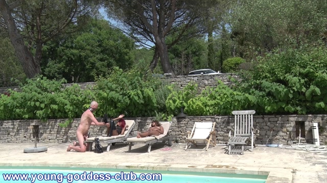 GODDESS SEPHORA, GODDESS ANAIS - CHILLING OUT WITH OUR SLAVE BY THE POOL PART 1 – YOUNG GODDESS LAND 00002