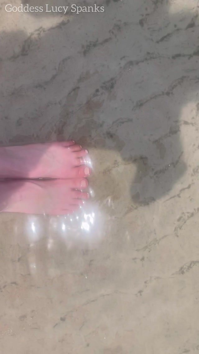 LucySpanks - Findom Vacation Foot Footage 00013