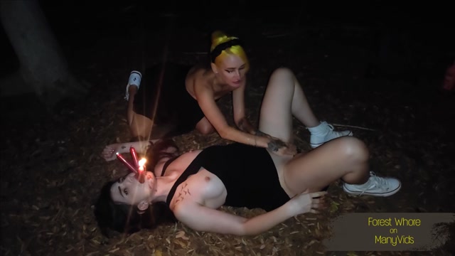 ForestWhore Two very dirty slaves are wildly humiliated in public 4k 00012