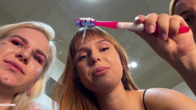 ppfemdom – POV Brush Your Teeth With The Toothbrush That Was In The Asses And Pussies Of The Three Mistresses – $9.99 (Premium user request) 00007