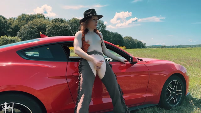Shiri Allwood – Cowgirl Cocklady Cums With Car – $14.99 (Premium user request) 00002