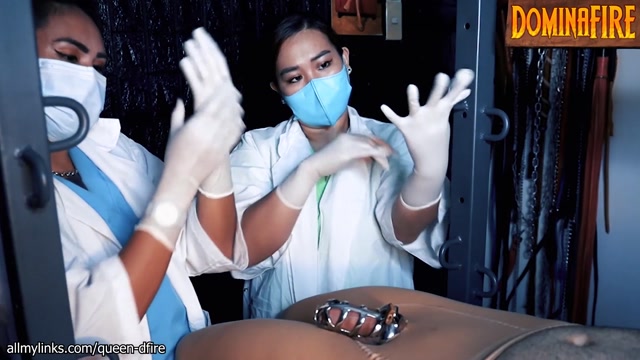 Domina Fire - Medical Sounding Cbt In Chastity By 2 Asian Nurses 00003