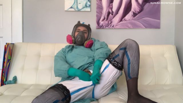 Nina Crowne - Masturbating in Protective Gear 00009