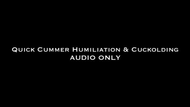 Nina Crowne - Quick Cummer Humiliation AUDIO ONLY 00014