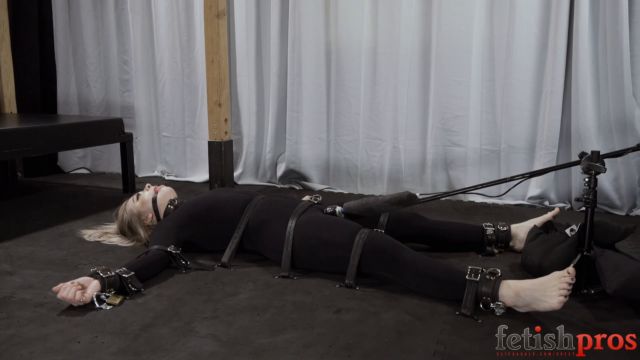 Fetish Pros Bondage Fetish Videos Kaiia Strapped Down With Leather Belts And Even A Padlock 00002