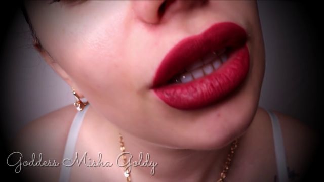 The Goldy Rush - Burgundy Lips Make You Weak As Fuck! My Full Perfect Soft Lips Will Captivate You - Mistress Misha Goldy - Russianbeauty 00007