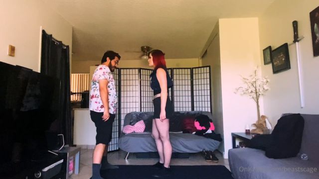 Beastcage Ballbusting - Two girls found a guy and decided to punish his balls 00006