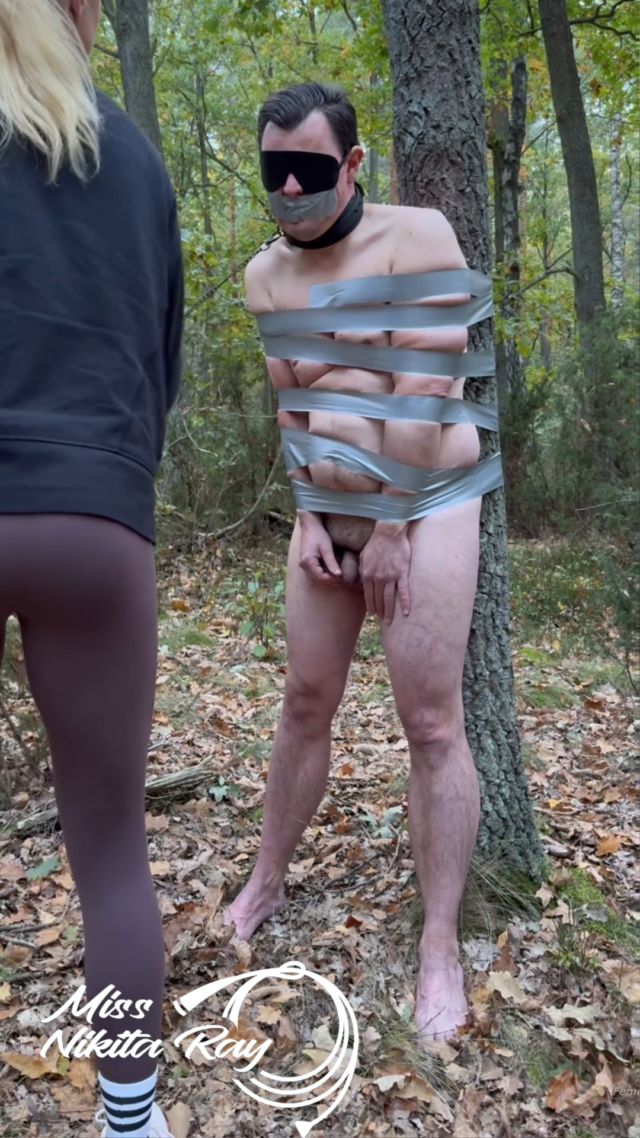 Nikita Ray Pig in the Forest – Trampling, Ballbusting, Humiliation, Spit Fetish 00002