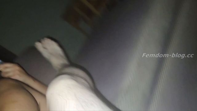 Tan feets teases her feet before milking this cock FootJob 00012